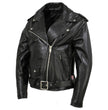 Milwaukee Leather USA MADE MLJKL5004 Women's Black The Flaunt Premium Classic Motorcycle Style Leather Jacket