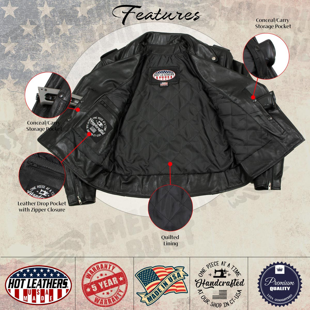 Hot Leathers JKL5004 USA Made Womens &