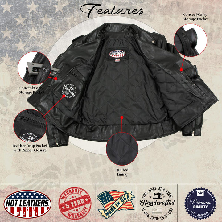 Hot Leathers JKL5004 USA Made Womens &