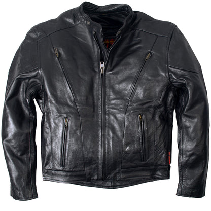 Hot Leathers JKM1010 Men's Vented Leather Jacket