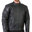 Hot Leathers Men's Premium Leather Vented Motorcycle Biker Jacket JKM1010