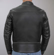 Hot Leathers JKM1021 Men's Black Leather Vented Scooter Jacket with Conceal and Carry Pockets