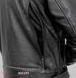 Hot Leathers JKM1021 Men's Black Leather Vented Scooter Jacket with Conceal and Carry Pockets