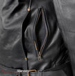 Hot Leathers JKM1022 Mens Motorcycle Leather Jacket with Concealed Carry Pocket