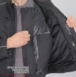Hot Leathers JKM1024 Men’s Black All Weather Armored Nylon Jacket with Concealed Carry Pocket
