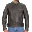 Hot Leathers JKM1029 Men’s Distress Brown ‘Carry and Conceal’ Leather Jacket