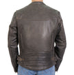 Hot Leathers JKM1029 Men’s Distress Brown ‘Carry and Conceal’ Leather Jacket