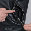 Hot Leathers JKM1030 Men’s Black ‘Carry and Conceal’ Leather Jacket with Flannel Lined Hood