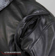 Hot Leathers JKM1031 Men’s ‘Skull and Bones’ Leather Jacket with Flannel Lining