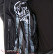 Hot Leathers JKM1032 Men’s Black ‘Skull Flag' Printed Leather Jacket with Concealed Carry Pockets