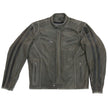 Hot Leathers JKM1033 Men’s Distress Grey ‘Café Racer' Leather Jacket with Concealed Carry Pockets