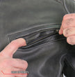 Hot Leathers JKM1033 Men’s Distress Grey ‘Café Racer' Leather Jacket with Concealed Carry Pockets