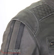 Hot Leathers JKM1033 Men’s Distress Grey ‘Café Racer' Leather Jacket with Concealed Carry Pockets