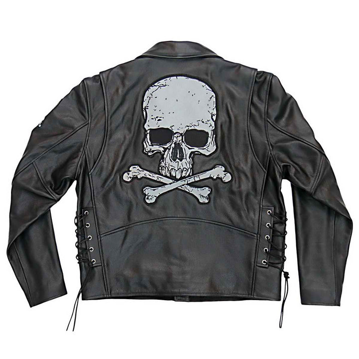 Hot Leathers JKM2001 Men’s Black ‘Skull And Crossbones&