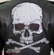Hot Leathers Men's Bone Riot Black Leather Motorcycle Jacket JKM2001
