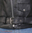 Hot Leathers Men's Bone Riot Black Leather Motorcycle Jacket JKM2001