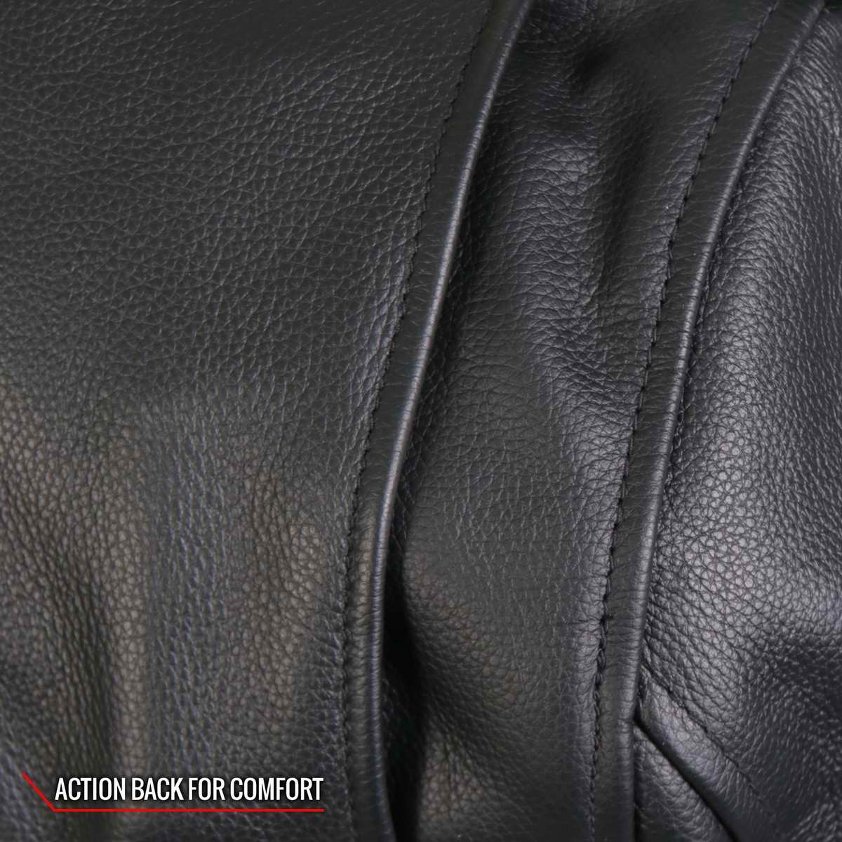 Hot Leathers JKM2001 Men’s Black ‘Skull And Crossbones' Motorcycle Leather Jacket