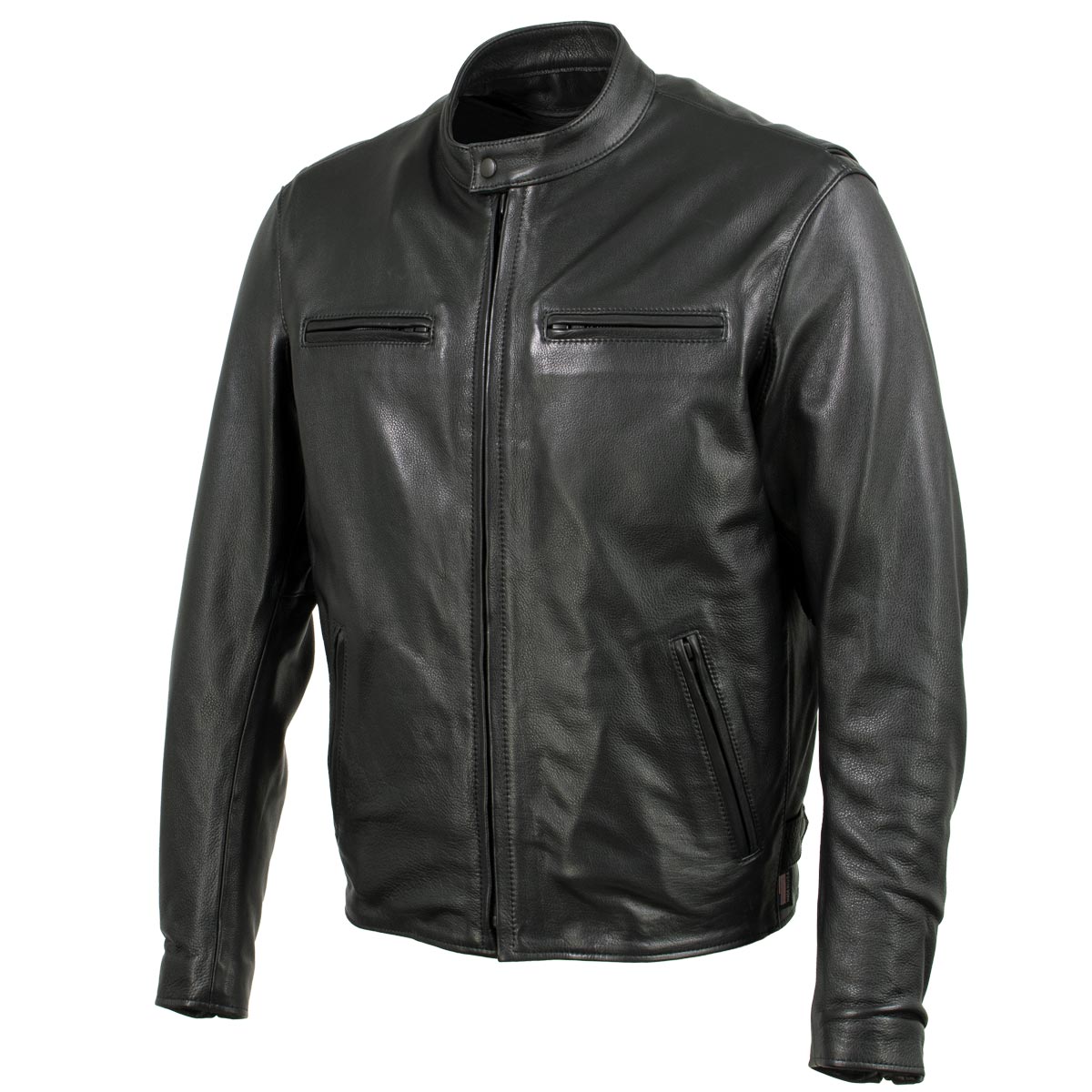 Milwaukee Leather USA MADE MLJKM5001 Men's Black 'Road Racer' Premium Leather Motorcycle Jacket