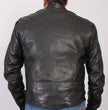 Hot Leathers JKM5001 Men's USA Made Black Premium Leather Racer Jacket