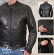 Milwaukee Leather USA MADE MLJKM5001 Men's Black Road Racer Premium Leather Motorcycle Jacket