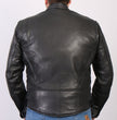 Hot Leathers JKM5002 USA Made Men's Black Vented Premium Leather Motorcycle Jacket with Side Lace