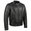 Hot Leathers JKM5006 USA Made Men's 'Rumble' Black Premium Leather Motorcycle Jacket
