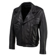 Hot Leathers JKM5008 USA Made Men's 'Revolve' Black Premium Leather Vented Motorcycle Jacket