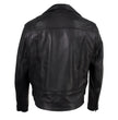 Hot Leathers JKM5008 USA Made Men's 'Revolve' Black Premium Leather Vented Motorcycle Jacket