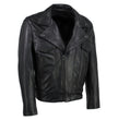 Hot Leathers JKM5008 USA Made Men's 'Revolve' Black Premium Leather Vented Motorcycle Jacket
