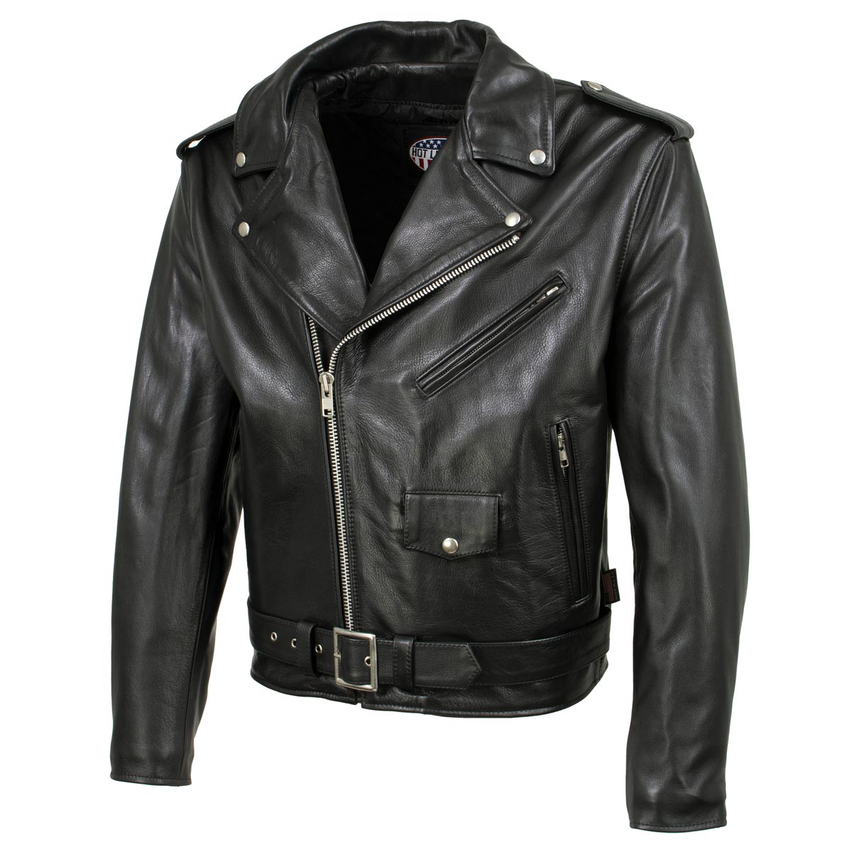 Hot Leathers JKM5009 USA Made Men's 'The Dean' Black Premium