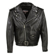 Hot Leathers JKM5009 USA Made Men's 'The Dean' Black Premium Leather Throwback Motorcycle Jacket