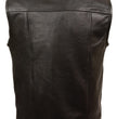 Just Leather JSL1937Z Men's Black 'Club' Leather Vest