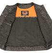 Just Leather JSL1937Z Men's Black 'Club' Leather Vest
