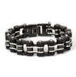 Hot Leathers JWB4103 Double Wide Black Motorcycle Chain Bracelets