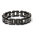 Hot Leathers JWB4103 Double Wide Black Motorcycle Chain Bracelets