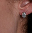 Hot Leathers JWE2102 Skull Post Earrings