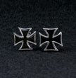 Hot Leathers JWE2103 Iron Cross Post Earrings