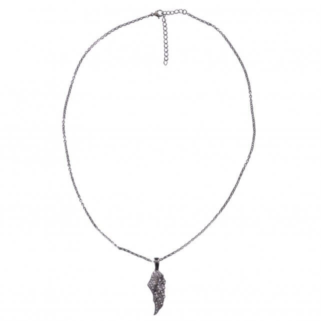 Hot Leathers JWN1001 One Side Angel Wing Necklace