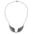 Hot Leathers JWN1007 Black Angel Wings Necklace