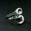 Hot Leathers JWR2101 Men's Wrench Stainless Steel Ring