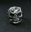 Hot Leathers JWR2102 Men's Skull Cigar Stainless Steel Ring