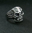 Hot Leathers JWR2102 Men's Skull Cigar Stainless Steel Ring