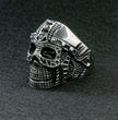 Hot Leathers JWR2105 Men's Cyborg Skull Stainless Steel Ring