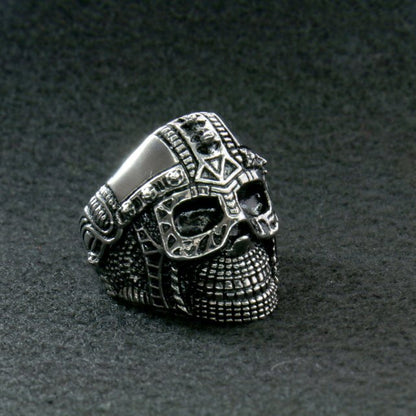 Hot Leathers JWR2105 Men's Cyborg Skull Stainless Steel Ring