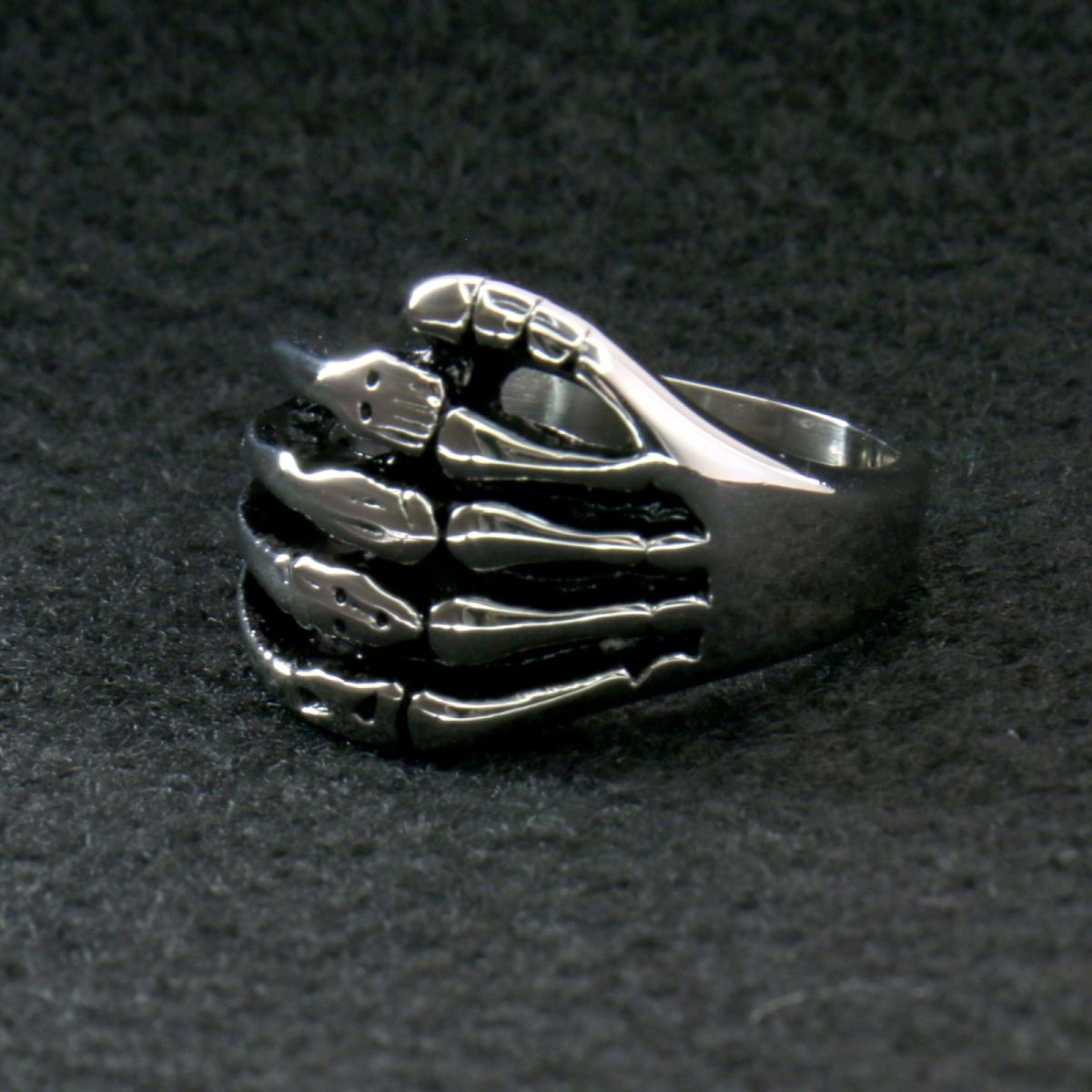 Hot Leathers JWR2109 Men's Skeleton Hand Ring