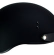 Klutch K-3 'Cruise' Flat Black Half Face Motorcycle Helmet with Snap On Visor