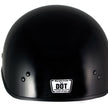 Klutch K-3 'Cruise' Gloss Black Half Face Motorcycle Helmet with Snap On Visor
