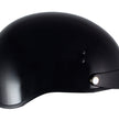 Klutch K-3 'Cruise' Gloss Black Half Face Motorcycle Helmet with Snap On Visor