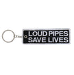 Hot Leathers KCH1001 Loud Pipes Save Lives Embroidered Key Chain