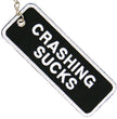 Hot Leathers KCH1046 Crashing Sucks Embroidered Key Chain